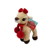 DanDee Rudolph The Red Nose Reindeer With Red Scarf Plush
