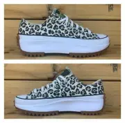 Converse Run Star Hike Ox Leopard Platform Shoes 170912C Womens 11.5 Mens Sz 10