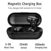 Bluetooth 5.0 Earbuds True Wireless Headset Deep Bass Twins Earphone For IPhone