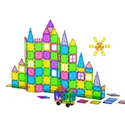 GGP 120Pcs Kids Magnetic Tiles Blocks Building Educational Toys Children Gift