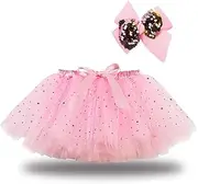 [Legou] Girls Skirt with Lining Star Moon mesh Tutu Skirt Send Bow Hairpin
