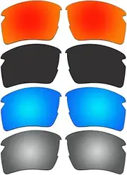 [ACOMPATIBLE] 4 Pair Replacement Polarized Lenses for Oakley Flak 2.0 XL Sunglasses Oo9188 Pack P7