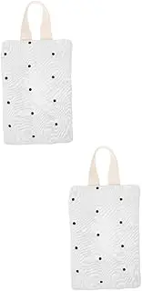 Toyvian Wipes Dispenser Bag Portable Wet Tissue Container with Hanging Loop Durable Wipes Box for Travel Car Stroller Use Dot Design