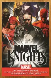 2004 Marvel Knights Encyclopedia Vintage Print Ad/Poster Punisher Daredevil Art