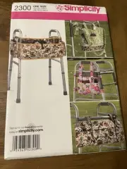 Simplicity Pattern 2300 ~ Walker Accessories ~ Bags & Organizers