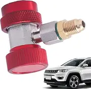 Acunny Quick Coupler Adapter, R134A Adaptor Adaptations, 1/4 Inch Torches of Power Supply, Compressor Replacement, Adjustable High Pressure and Low Pressure Adjustments for Cars