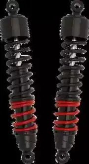 Burly 13in Black Red Stiletto Hydraulic Rear Shock Dyna Super Glide 95-10