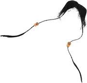 Pirate Costume Beard Mustache Realistic Fake Beard Props Men's Accessory for Halloween Parties and Performances Black