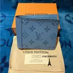 LOUIS VUITTON 路易威登 LV MULTIPLE 電光藍 對折 錢包 短夾 M30759