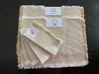 Placemats & Napkins Set New, December Home Chambly 8pc Set, Gold Tone w/ Fringe