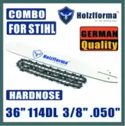 36 Inch 3/8 .050 114DL Full Chisel Bar and Chain For Stihl MS660 066 Wagners