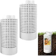 Worm Composting Bin 160/110 Round Hole Space-Saving for Worm Tea Compost Tube Farm Pots Garden Ants Flower Care Access Lawn