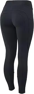 [HORZE] Active Women's Winter Fleece-Lined Silicone Knee Patch Equestrian Riding Tights