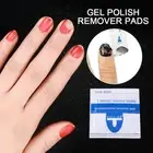 50pcs Gel Nail Polish Remover Foil Pouches / Wraps Acetone Soak L1K1