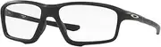 [Oakley] OX8076 Eyeglasses Bundle: OX 8076 807607 Crosslink Zero Satin Black and Large Black leash Accessory kit, Crosslink Zero Satin Black