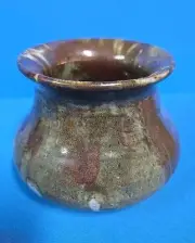 Vintage Studio Art Pottery Vase Dripped Glazed