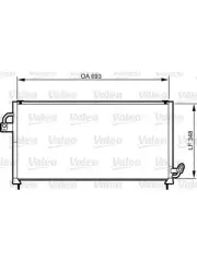 Valeo Air Conditioning Condenser fits Subaru Forester 2.0 SF,SF5 AWD (814268) (for: Subaru)