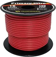 Grand General 55234 Red 100' 16-Gauge Primary Wire