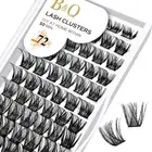 Lash Clusters D Curl 16 Mm DIY Eyelash Extensions 72 Clusters Lashes C D Curl LA