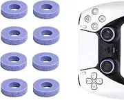 Linsaner 8 Pack Precision Rings, Silicone Rubber Rings, for PS5 Controller Grip, PS5 Controller Accessories, for PS4/PS5//PS Portal/Xbox One//Xbox Elite, Gaming Accessories(Purple)
