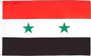 Syria Flag 3' x 5' - Syrian flags 90 x 150 cm - Banner 3x5 ft Light polyester - AZ FLAG