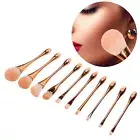 10pcs Brush Set Eye Shadow Concealer Blusher Brush Brush Set Rose Gold SD0