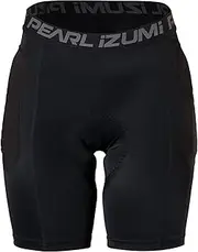 [Pearl iZUMi] Women's Transfer Padded Liner Shorts, Cycling Short with Hex Padding for Impact Protection, Moisture-Wicking