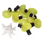 10x Water Feeder Cups Poultry Quail Birds Chicken Drink Bowls Dish
