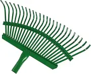 Garden Rake Head Leaf Rake Head Weeding Steel Sturdy Replacement Accessory Gardening Tool for Shrub Landscape Flower Bed Yard