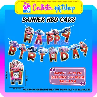 生日快樂人物橫幅汽車橫幅橫幅橫幅橫幅彩旗生日快樂 HBD 生日裝飾男孩角色汽車