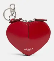 [Alaia] Alaïa Le Caur Mini leather coin purse One Size red