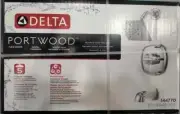 DELTA PORTWOOD SINGLE HANDLE 5-SPRAY BATH TUB AND SHOWER FAUCET CHROME w/ VALVE