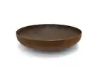 Outdoor Brazier Fire Pit Bowl - Natural Rust Patina Finish Corten Steel 80cm