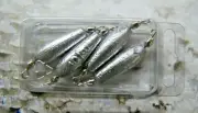 Trolling Sinker in line W/#7 60LB SILVER BARREL SWIVEL 5/8 OZ. 4 PCS.