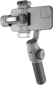 5E Smartphone Gimbal Stabilizer, 3-Axis Gimbal Stabilizer for Smartphones with Magnetic AI Tracking, 680Lux Fill Light, Portable Tripod Kit for Vlogging YouTube (Smooth 5E Combo)