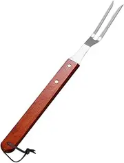 DONFAMDS Stainless Steel Barbecue Skewers with Handle BBQ Meat Forks for Chicken Wings Beef Lamb for Outdoor Grilling Picnic and Rotisserie Cooking