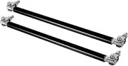 Tihebeyan Support Rods High Strength Aluminium Bumper Lip Bar for Reinforcing Front Splitter Panels for All Vehicles (Black)
