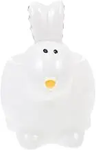 ULTECHNOVO 1Pc Cartoon Rabbit Porcelain Egg Holder Delicate Ceramic Egg Cup for Stylish Dining Table Decor for Kitchen Parties Weddings Functional Design