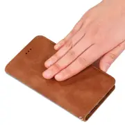 Retro Skin Feel Business Magnetic Horizontal Flip Leather Case for Samsung Galaxy S10 Plus(Brown)