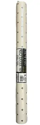 NOS Eisenhart Wall Covering Paper PrePasted 33’ Roll Off White Club Spade Ace