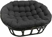 Thick Round Cojín Mimbre for Swing Chair, Double Seat, Do Not Fade, for Interior and Exteriors, 67 X 47 Inches