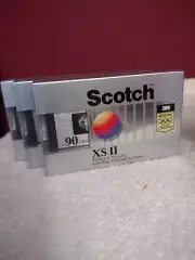 Scotch XSII - 1987 - US (3) Audio Cassette Blank Tapes (New)