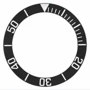 BEZEL INSERT FOR TAG HEUER AQUARACER CALIBRE 5 WATCH WAN 2010, WAN2111 BLACK