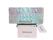 NWT BRAHMIN ADY MELBOURNE“JOYFUL”LEATHER WALLET-SOLD OUT AT BRAMIN-HARD TO FIND!