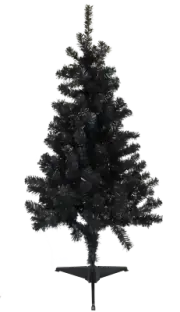 Tree Buddees Black Halloween / Christmas Artificial Tree 4 Feet Tall Decoration