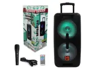 Mr. DJ DENVER Dual 10" Portable Bluetooth Speaker Dual 10" Portable Trolley PA D