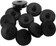 CRILSTYLEO Carpet Fixing Clamps 10pcs Car Floor Mat Clips Retainers for Floor Mat Clips Retainers Black Sturdy Plastic Constructi