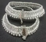 Indian Anklet Silver Plated Ankle Chain Women Party Foot Bracelet Payal Anklets