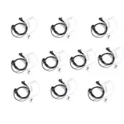 Earpiece for Tube Air Q14926-10 10 Pcs Throat Mic BF-888s Headset UV5R Baofeng