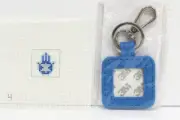 Planet Earth / Blue Waters Sq Key Fob and Hamsa Handpainted Needlepoint Canvas